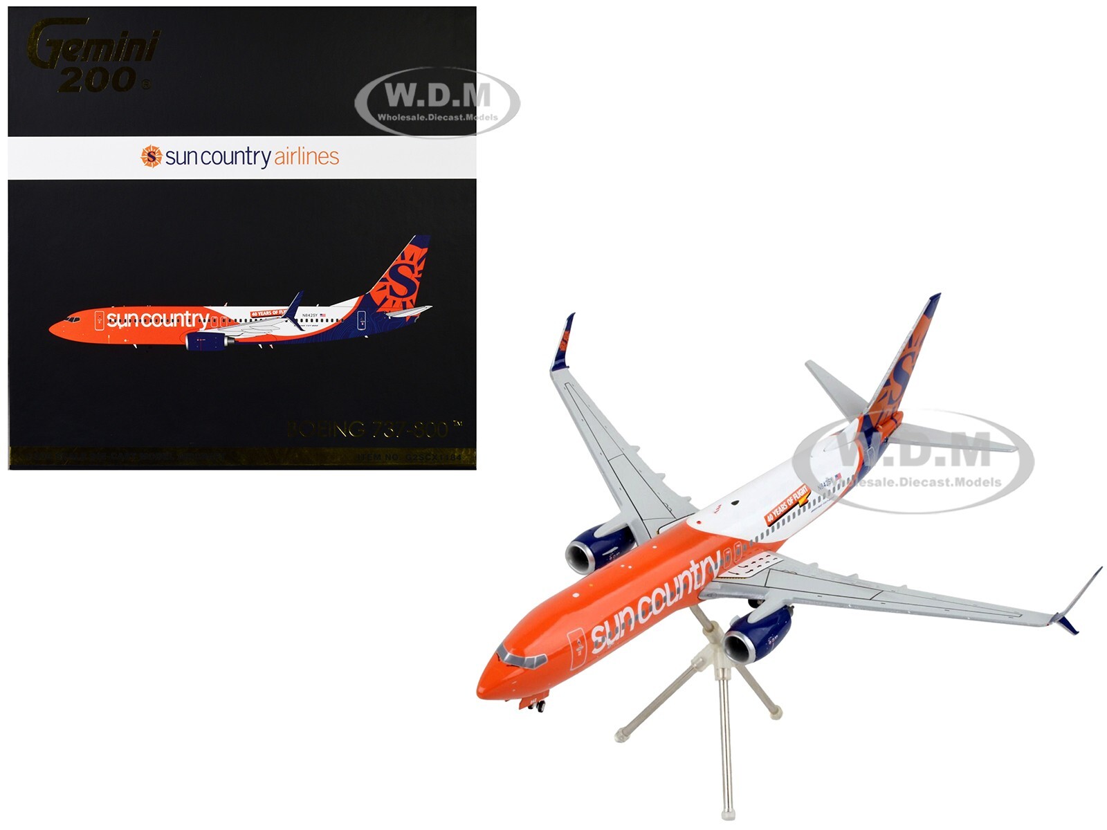 САМОЛЕТ BOEING 737-800 SUN COUNTRY 1/200, ИЗГОТОВЛЕННЫЙ НА ЗАКАЗ GEMINIJETS G2SCX1184