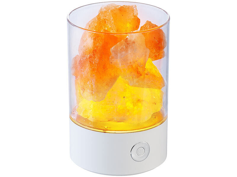 Lampe de table LED RVB avec variation de couleurs et sel rose - 2