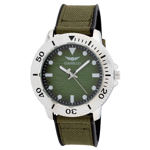 Gianello Men's 46mm Jacque Nylon Strap Watch - Picture 2 of 6