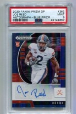 2020 Prizm Draft - JOE REED - Blue Prizm Autograph Rookie - VIRGINIA  PSA 9