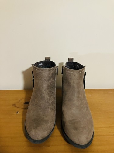 Novo Brown Zip Up Ankle Boots Shoes Womens Size 7 - Picture 6 of 7