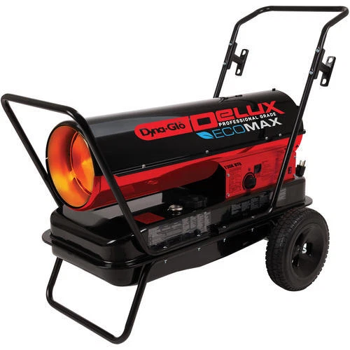 Termostato portátil con ruedas 135000 BTU calentador de queroseno de aire forzado calentador utilitario Foto 4 de 4