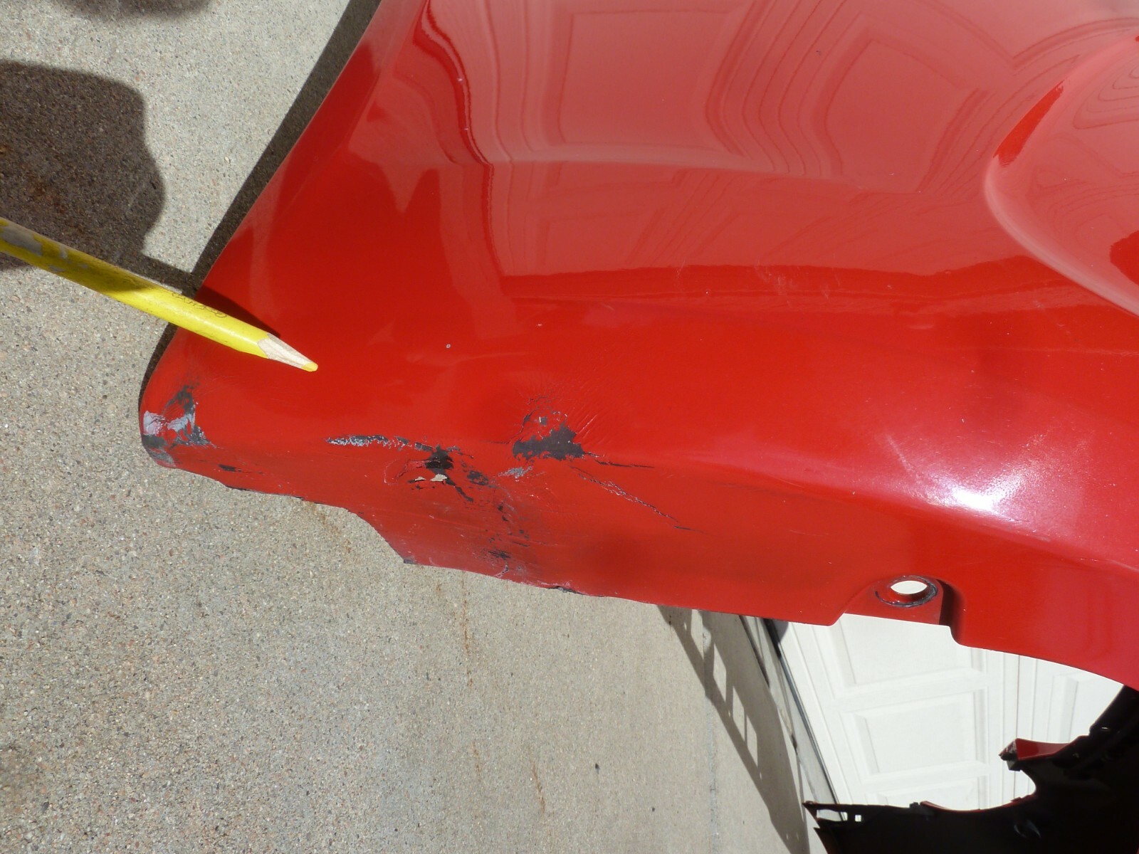 2017-2019 Porsche 917 Cayman Boxster Front Bumper Cover Skin OEM Red Facia