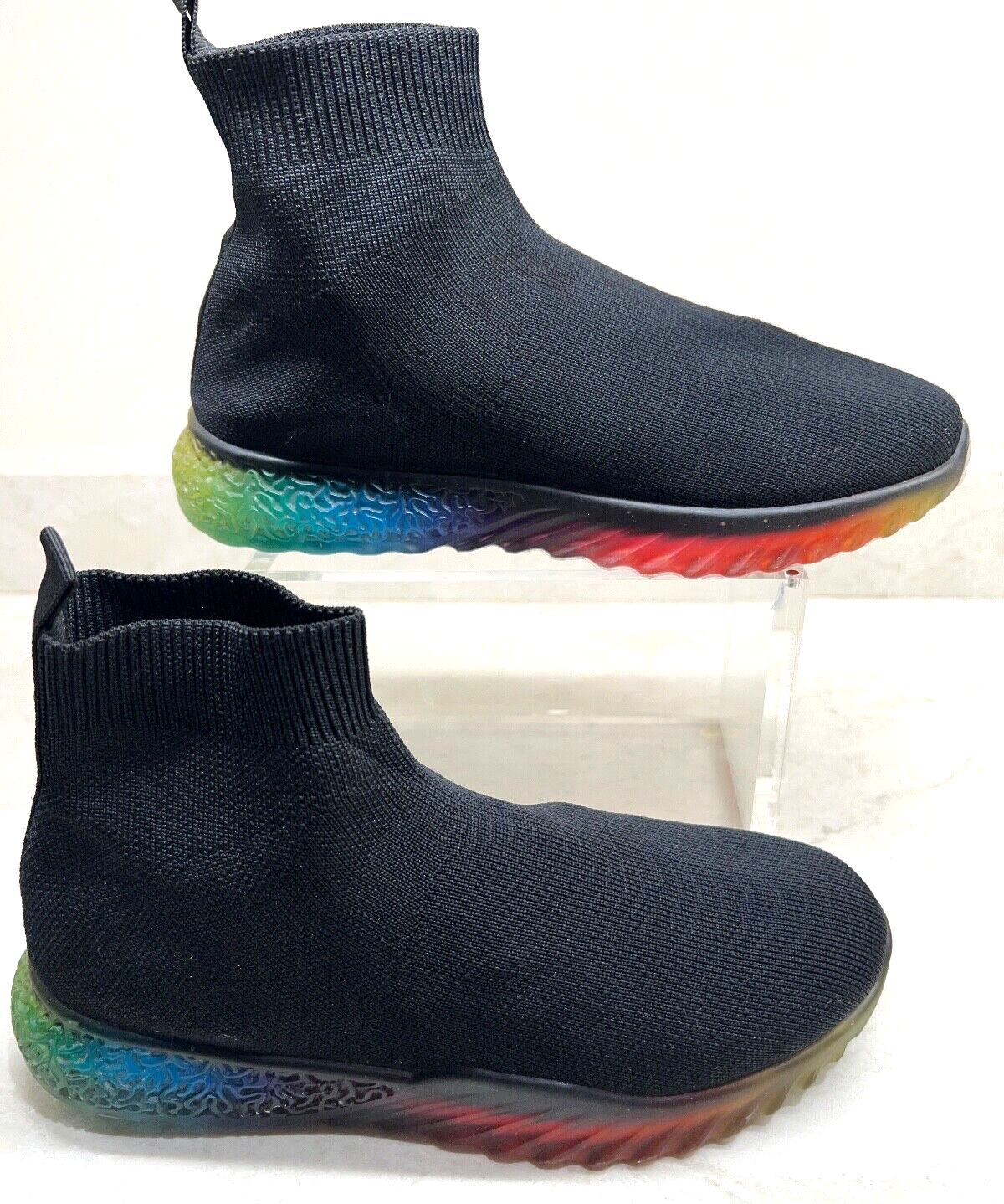 SAOLA Sneakers alte CAPE ROBBIN Raisin nere slip on suola arcobaleno taglia 7