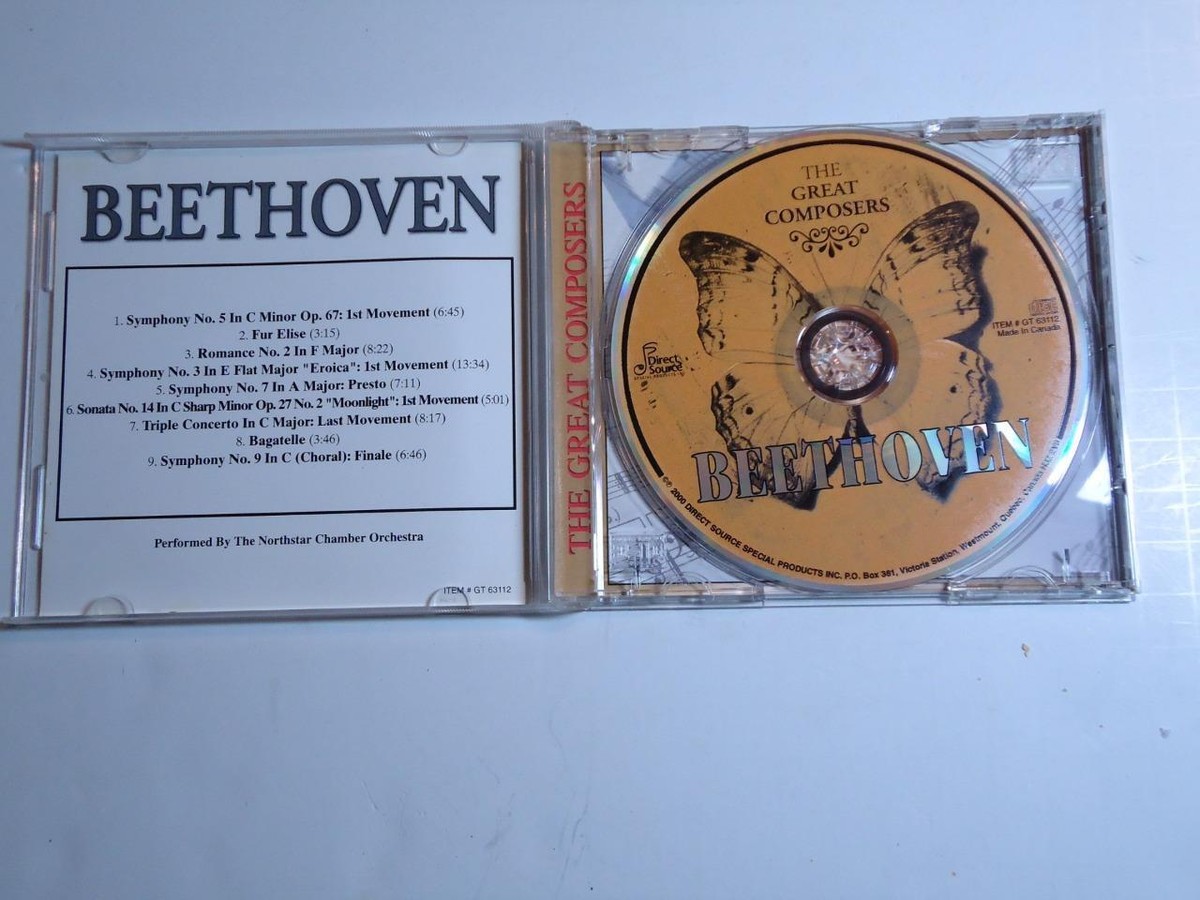 ＴＨＥGREAT E ST  COMPO  SER S THE GREAT COMPOSERS 5 CD SET BACH BEETHOVEN MOZART CHOPIN