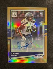🔥 2020 Donruss Optic Bronze Prizm Jordyn Brooks #107 Rookie Auto RC Dolphins