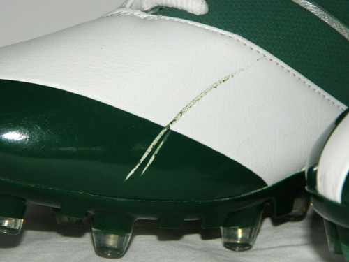 Tacchetti calcio uomo bianchi e verdi Nike Speed taglia 16 nuovi senza scatola e 1 difetto - Foto 3 di 9