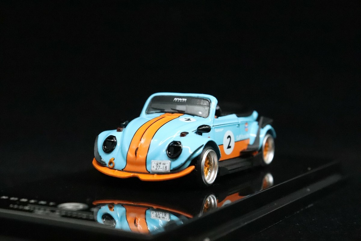 RWB Beetle 1/64 Gulf ミニカー New 1:64 Diecast RWB Beetle Blue Roadster Gulf No2 | eBay