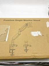 Mountup Premium single Monitor Stand, Adjustable arm stand with Clamp