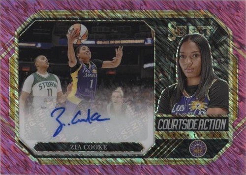 Zia Cooke 2024 Panini Select WNB Premier Pink Cracked Ice Prizm