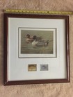 1987 Arizona Gold Medallion State Duck Stamp & Print, Framed, Matted — photo 1