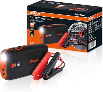 Osram Battery Start 300 Notstarter für Batterie Dieselmotoren Benzin