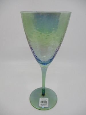 ZODAX APERITIVO LUSTRE SLIM WATER GOBLET -GREEN-  9'' 0503C