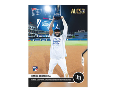 2020 TOPPS NOW #435 RANDY AROZARENA  ALCS MVP AFTER RECORD SETTING PERFORMANCE