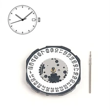 23.7mm 32,768Hz Frequency Quartz Watch Movement Date @ 3 with Adjusting Stem