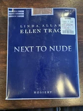 Ellen Tracy Next To Nude Pantyhose Control Top Shadow Tow Size 3 Nude NOS 