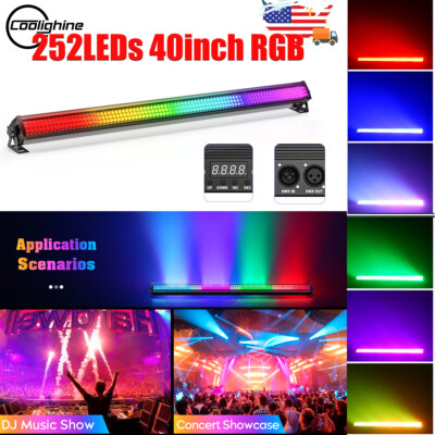Wall Washer Light Bar 252LED RGB DMX Stage DJ Disco Party Strobe Beam wash Light