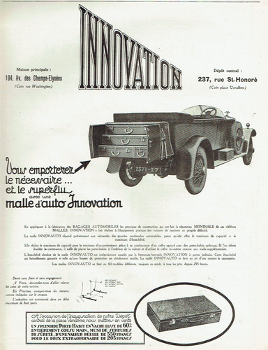 Publicité de presse Automobile UNIC 1914 dessin Ehrmann french ad