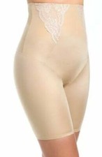 Maidenform Firm Vintage Chic Hi-Waist Thigh Slimmer Style 2042 Size Small Nude