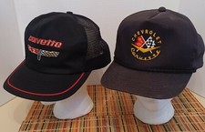 Vintage Chevrolet Chevy Corvette Stingray Snapback Hat Car Show Checkered Flag