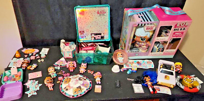 LOL surprise dolls LG used lot- several sets+ big BB + RC Wheelz ...