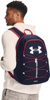 UNISEX BACKPACK UNDER ARMOUR UA HUSTLE Sports Backpack Red  display picture 2