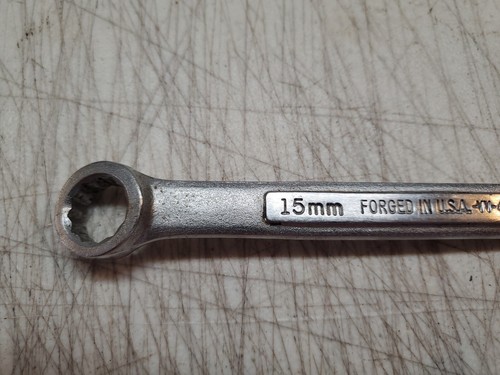Vintage Craftsman Tools -VV- 42919 Metric Combination Wrench 15mm - Picture 6 of 7