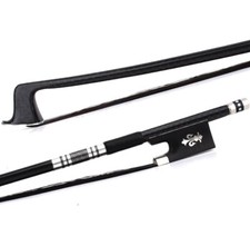 Pro Master Texture Carbon Fiber Violin Bow 4/4 Ebony Fleur-de-Lys Frog Light 60g