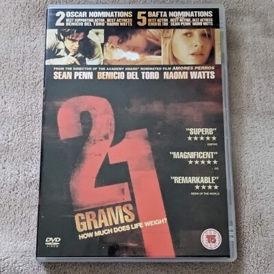 21 Grams (How Much Does Life Weigh) DVD, Region 2, Sean Penn Naomi Watts, Import