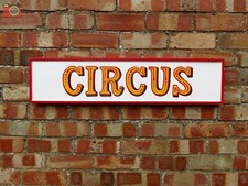 "CIRCUS" TRADITIONAL VINTAGE STYLE SIGN. Hand Made, Carved & Painted Letters.
