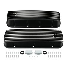 Black Aluminum Tall Valve Covers For Bbc Big Block Chevy 396 427 454 502 V8