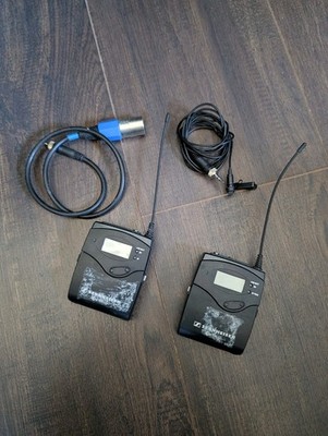 SENNHEISER EW100 G3 Bodypack Transmitter & Receiver W/ XLR & Lavalier Mic