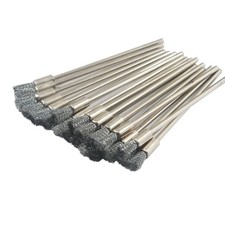 20 Pcs Extended Stainless Steel Cleaning End Brushes, 1/8 Extra Long Shank Pe...