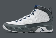 Nike Air Jordan IX 9 Retro White French Blue Flint Grey HV4794-100 sz 9 Men's