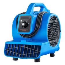 Floor Blower 600 CFM Air Mover 3-Speed Carpet Dryer Fan with 4 Angles
