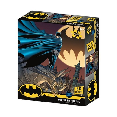 4D-Stadtbild 3D Puzzle linsenförmiger Batman im Himmel (500 Teile) Neu