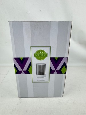 Scentsy In Motion Full Size Warmer Black & White RETIRED
