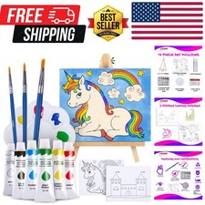 Kids Painting Set - All Inclusive Acrylic Paint Set for Kids - Safe Painting ...