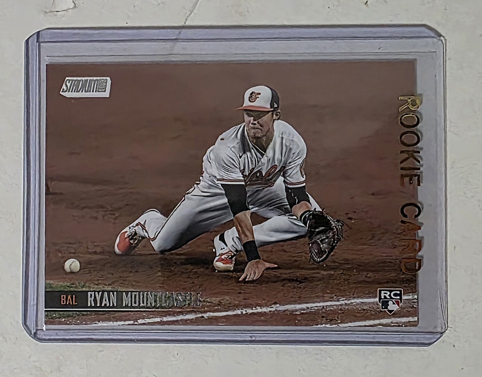 2021 Topps Stadium Club Ryan Mountcastle RC SSP #30 White Jersey Photo Var.