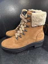 Harley-Davidson Anderdon D87259 Womens Brown Leather Zipper Motorcycle Boots 5.5