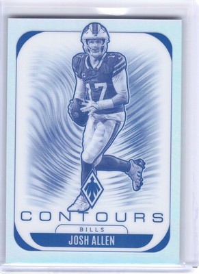 2025 Panini Phoenix #4 Josh Allen Contours Buffalo Bills
