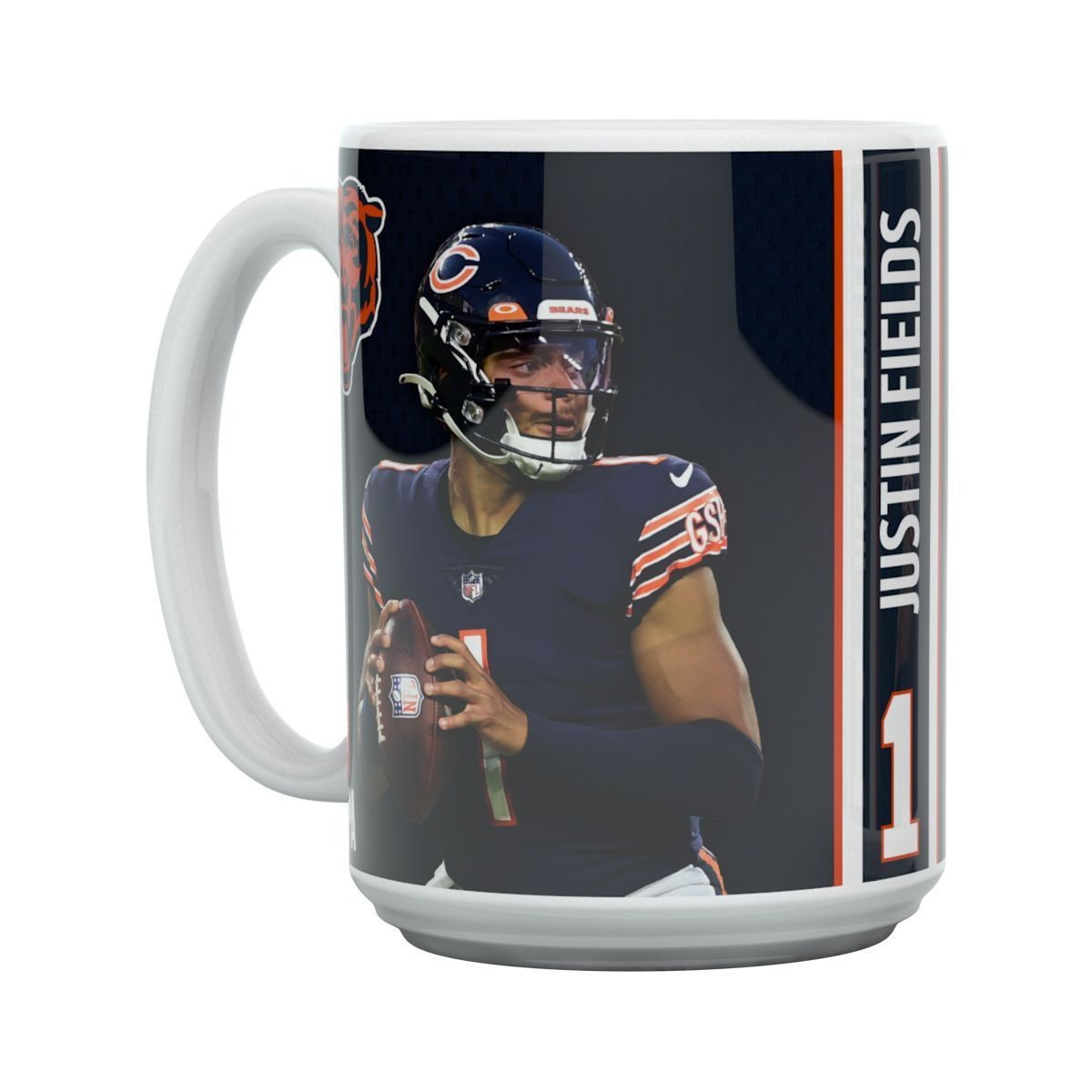 Justin Fields MOTION Chicago Bears NFL Тассе 450 мл