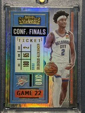 2020-21 Panini Contenders - Shai Gilgeous-Alexander Conference Finals Ticket /75