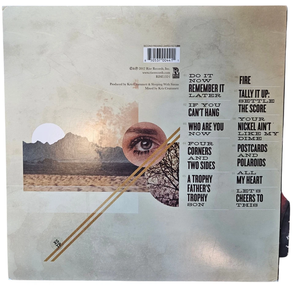 "Let's Cheers To This" Sleeping With Sirens RARE 2nd Press "Smokey Brown" Color - Image 2 of 4