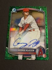 2025 Bowman Chrome - George Klassen #CPA-GK Green Grass Refractor Auto /99