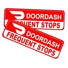 Delivery Driver Vehicle Magnet for Car, Truck  SUV - Reflective Safety S2-red