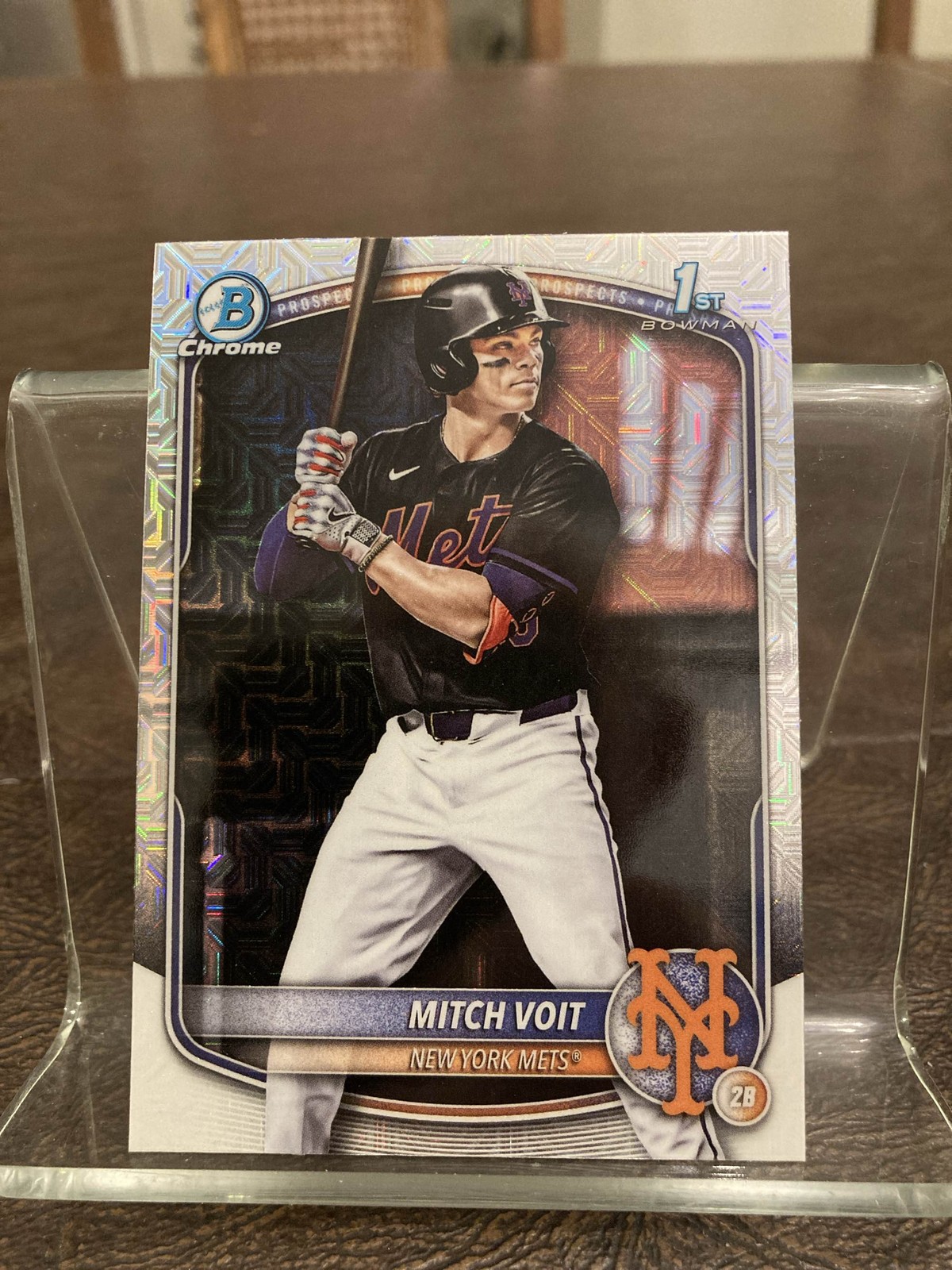 2025 Bowman Draft Mojo Refractor Mitch Voit #BDC-71 Mets