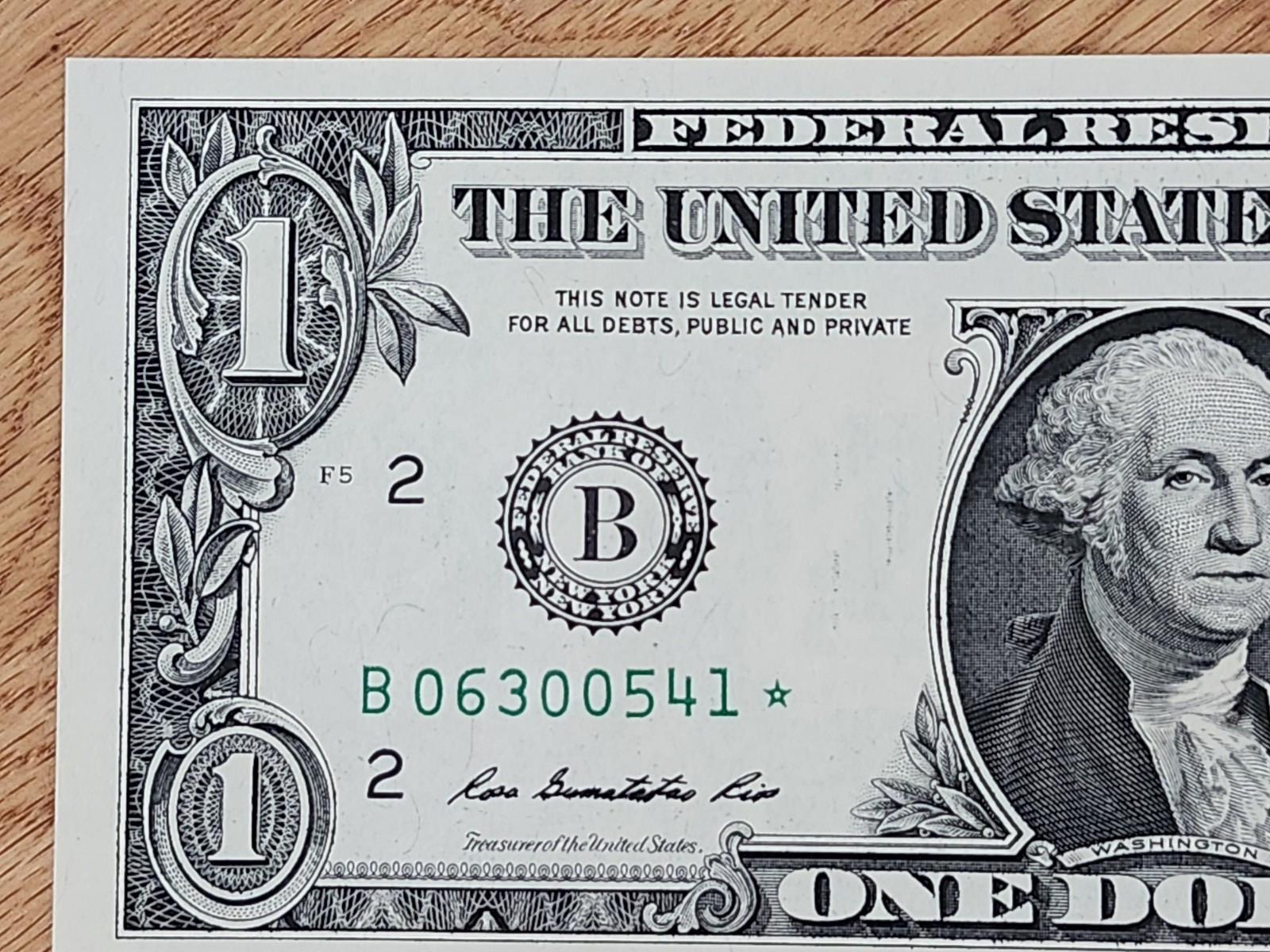 2013 B Fort Worth Star Note Duplicate, Rare Paper Money (B06300541*)