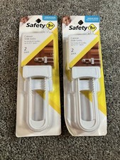 Safety 1st Cabinet Slide Lock 2 Pack For Knobs and Handles Lot 2