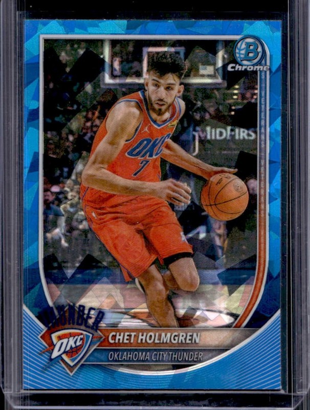 2025 Bowman Sapphire Chet Holmgren Chrome #BCV-108 Thunder